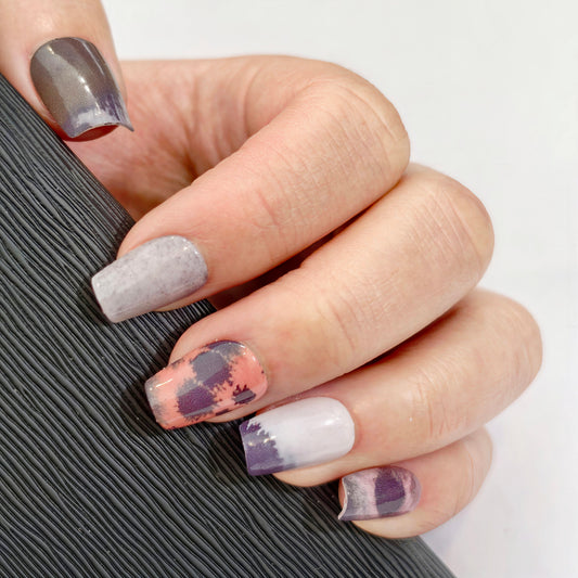 Organic Painterly Earth | Press-on Nails