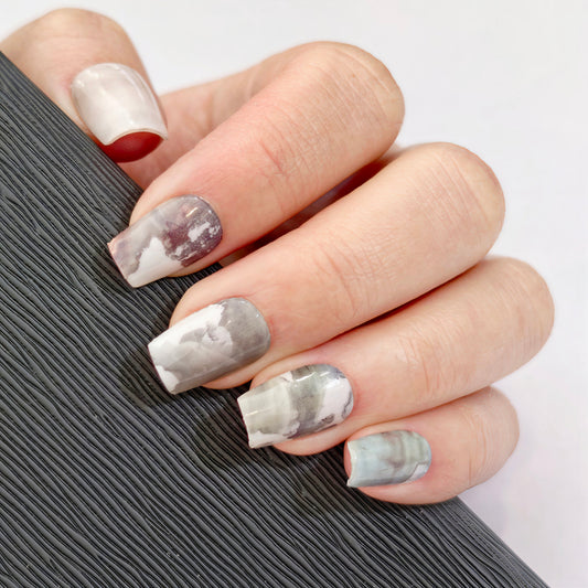 Monochrome Abstract Art | Press-on Nails